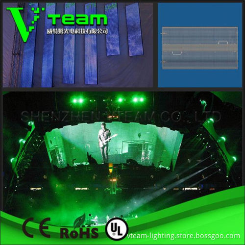 Alibaba in spanish Stage used led curtain display video screen
